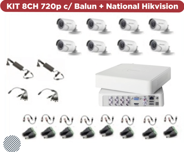 Imagen de Kit de 8ch 720p- Hikvision/ Hilook